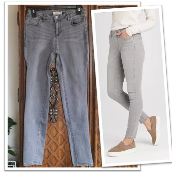 ROUTE 66 Lightwash Mid-Rise Skinny Jeans - Gray, Size 24 - Picture 1 of 15